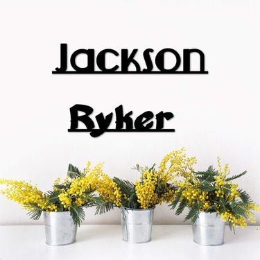 Personalized Metal Name Sign | Kids Bedroom Decor | Metal Wall Art | Custom First Name Plaque | Gift Idea for Girls, Boys or Grandchildren